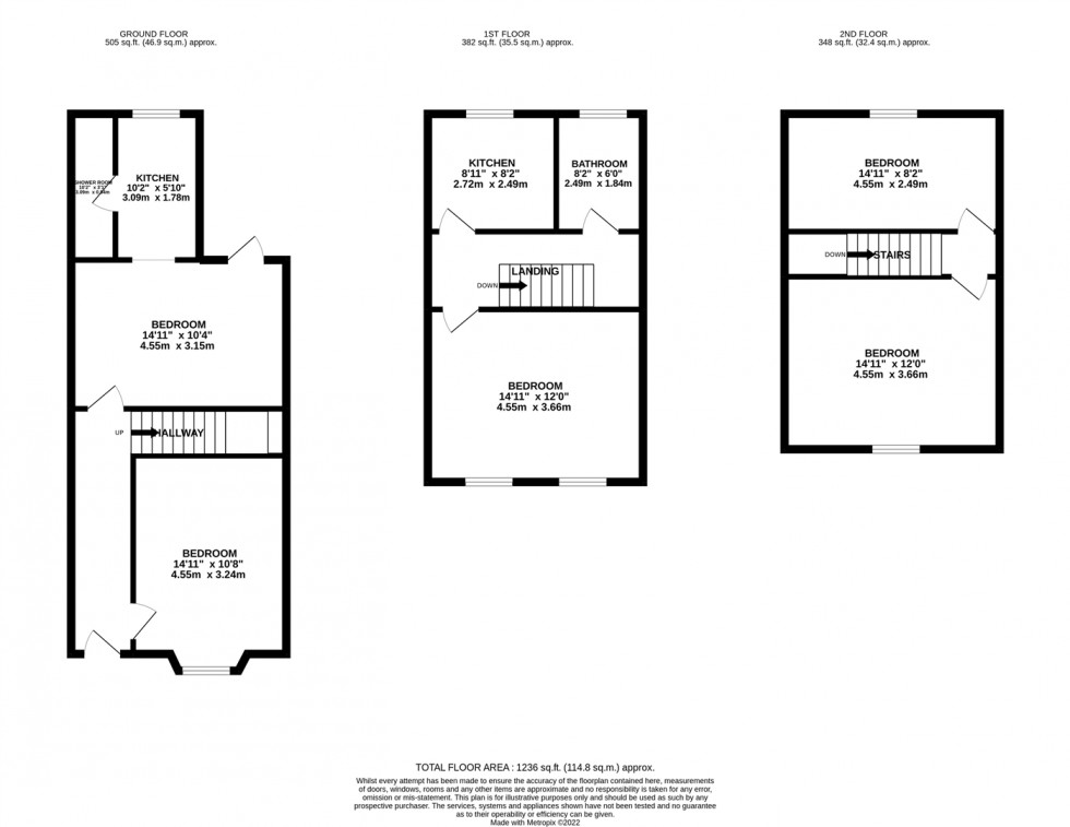 Floorplan for Vicarage Road, Watford