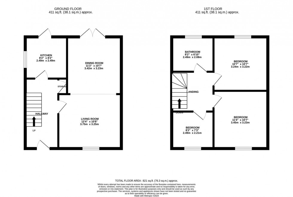 Floorplan for Douglas Avenue, Watford