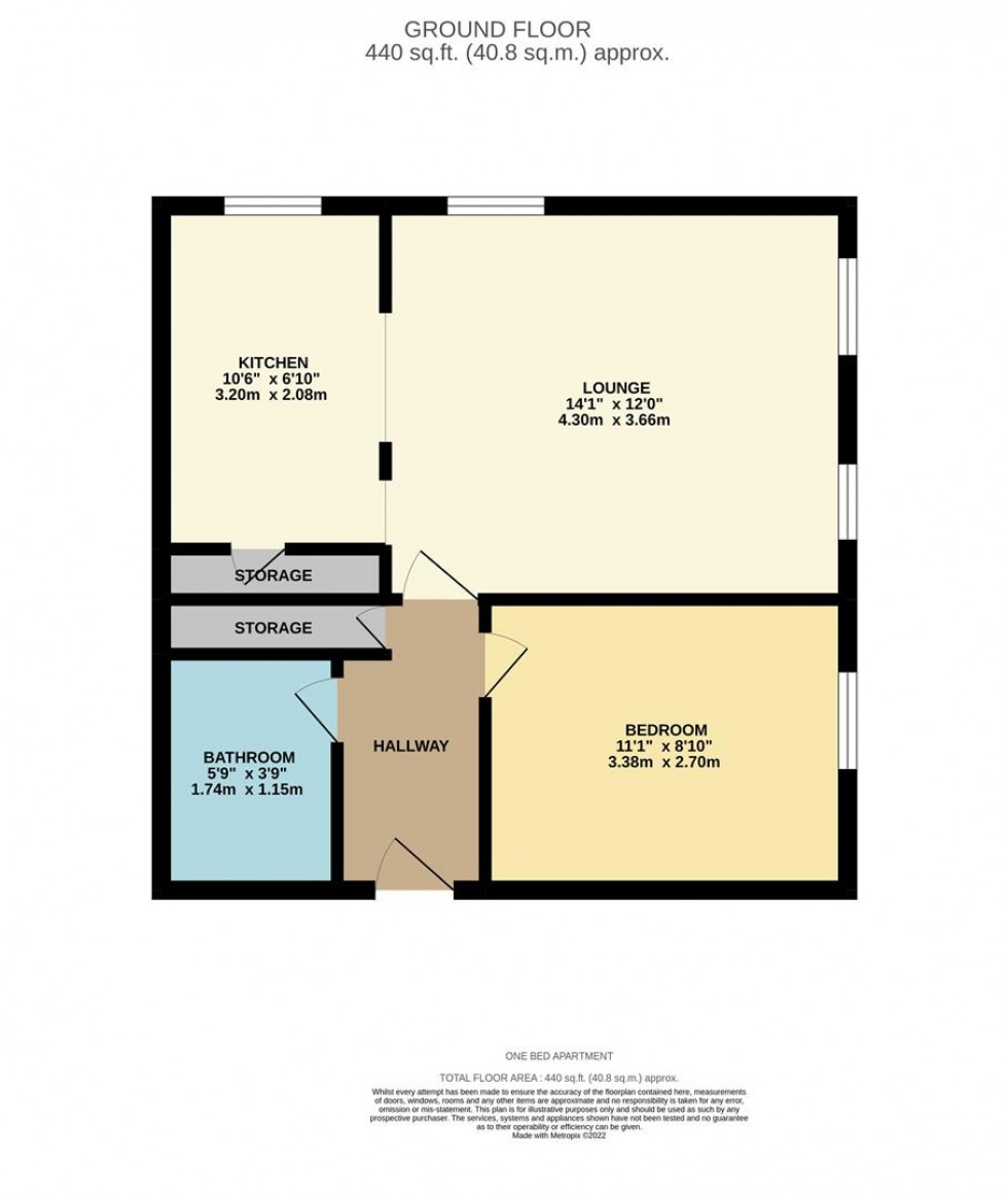 Floorplan for Ladys Close, Watford