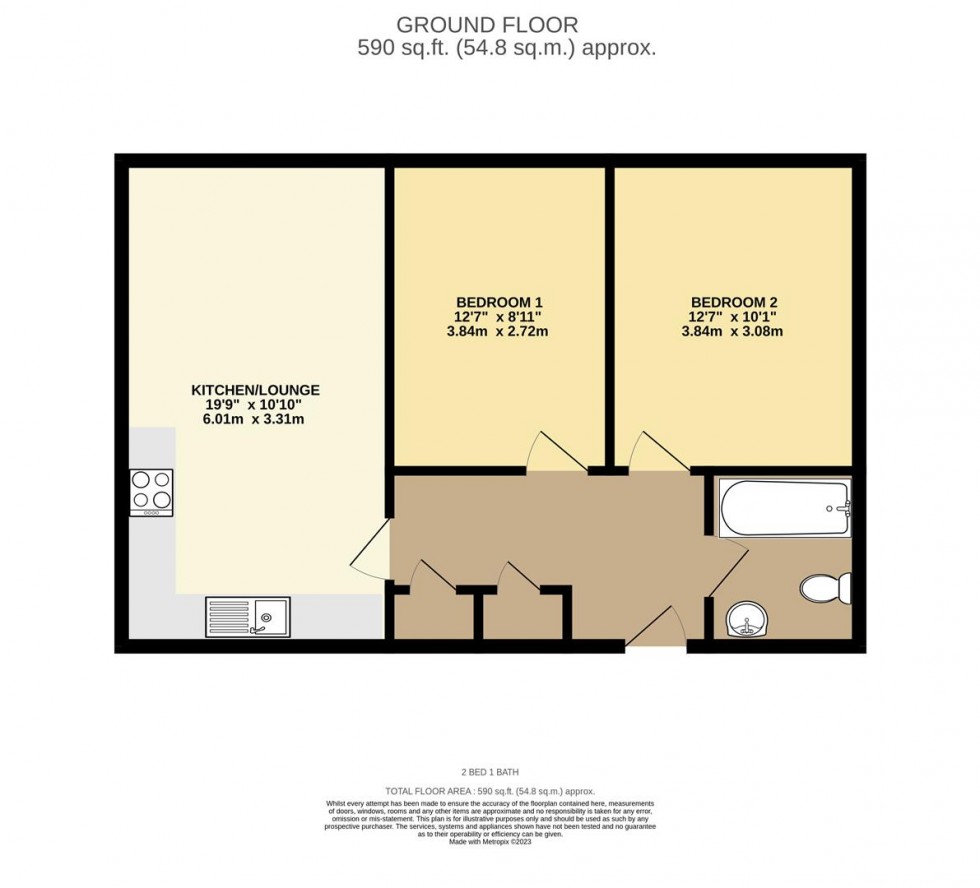 Floorplan for Campbell Court, Colnhurst Road, Watford