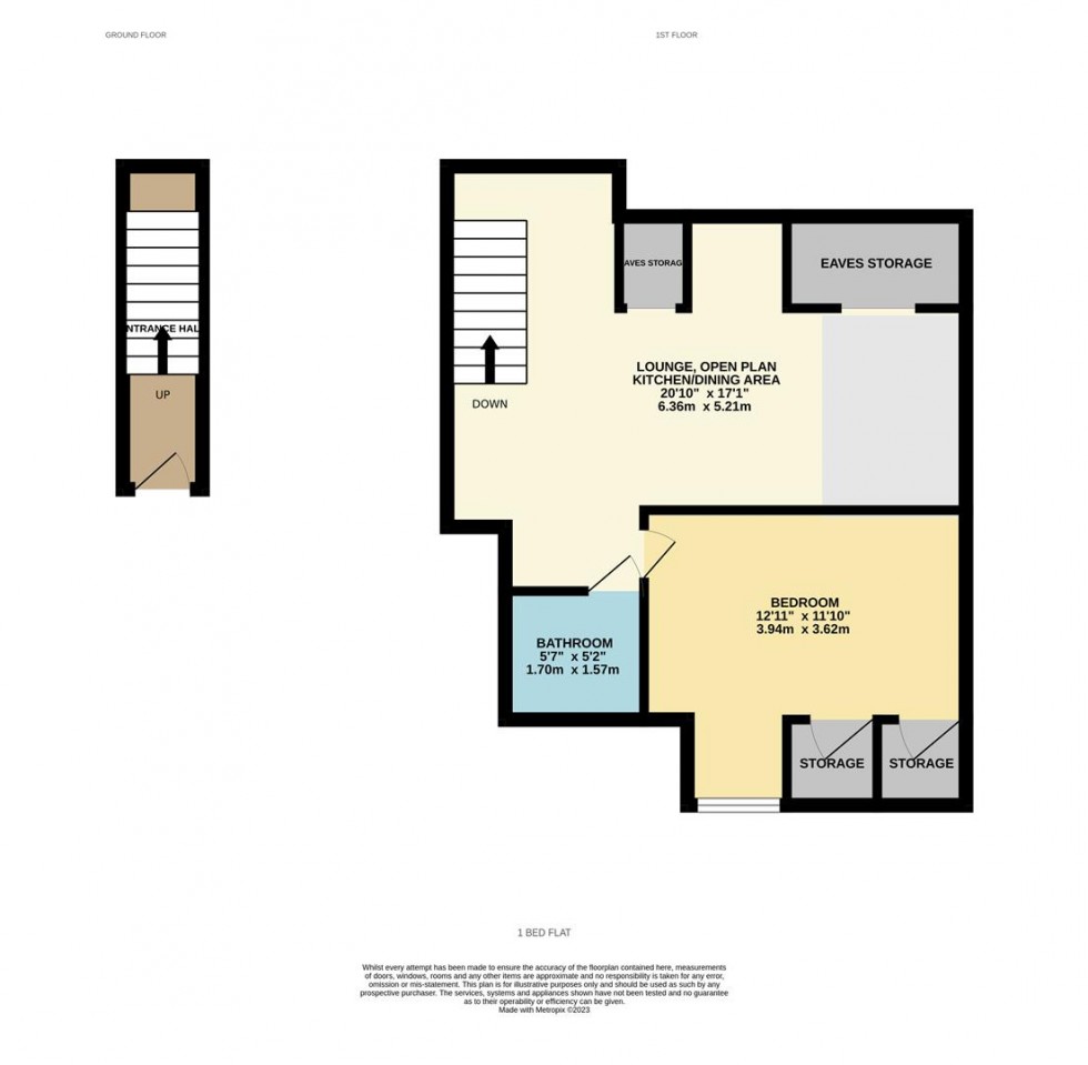 Floorplan for Gladstone Road, Watford