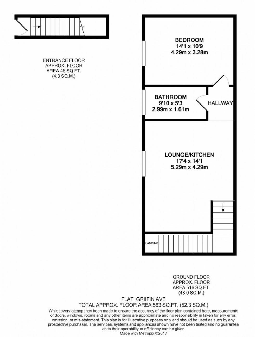 Floorplan for Queens Road, Watford, Hertfordshire