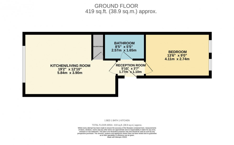 Floorplan for Kings Avenue, Watford, Hertfordshire