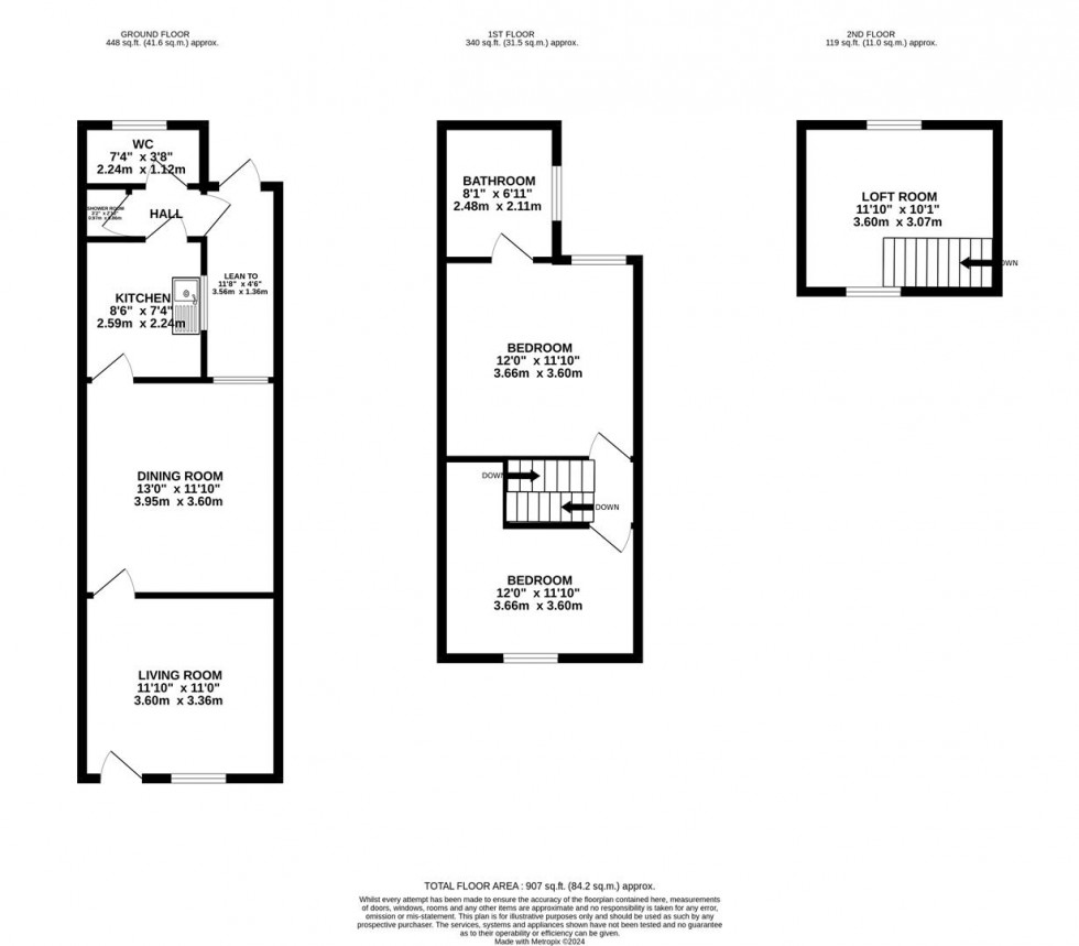 Floorplan for CLOSE TO WATFORD HOSPITAL & TOWN CENTRE