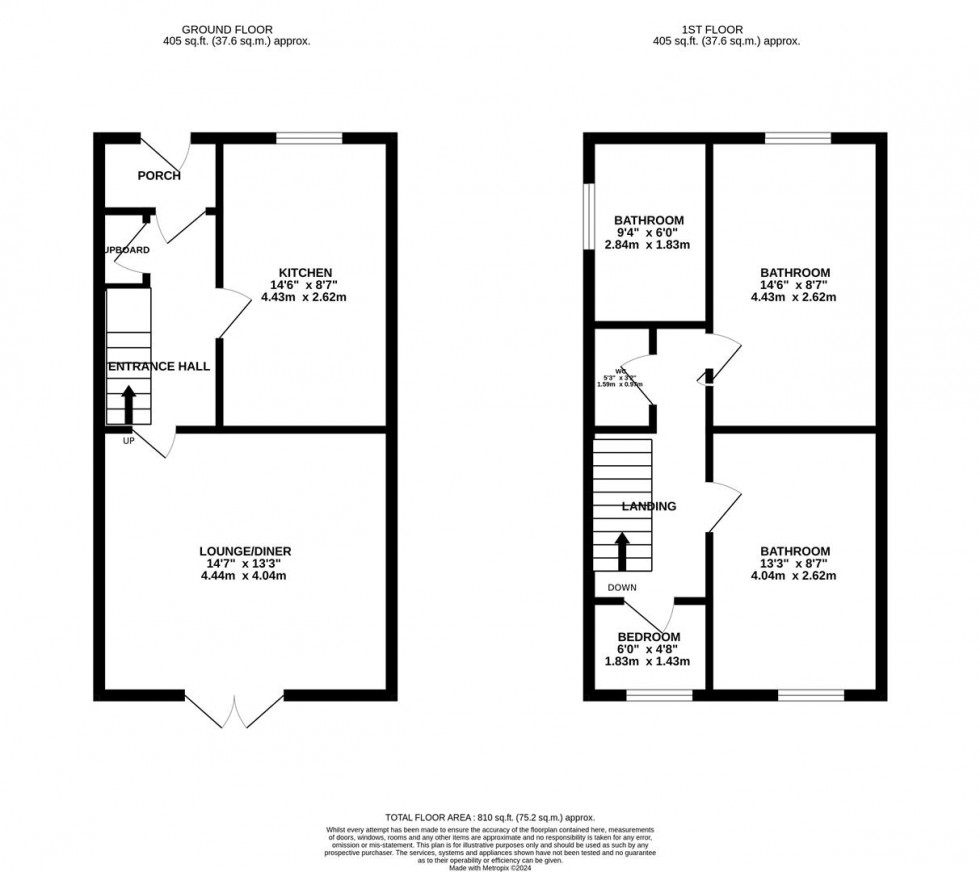 Floorplan for Balmoral Drive, Hayes