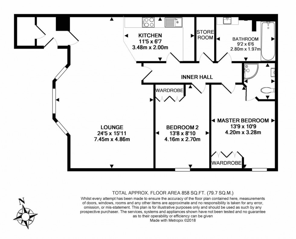 Floorplan for Nascot Road, Watford