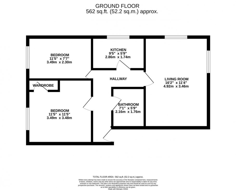 Floorplan for Badgers Court, Leavesden