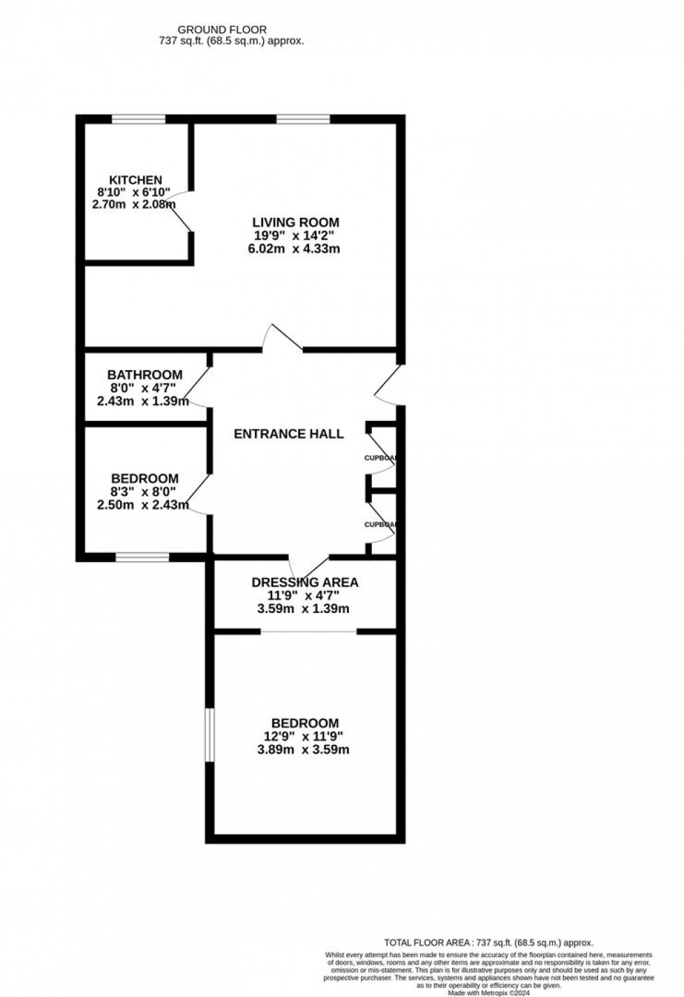 Floorplan for Scammell Way, Watford