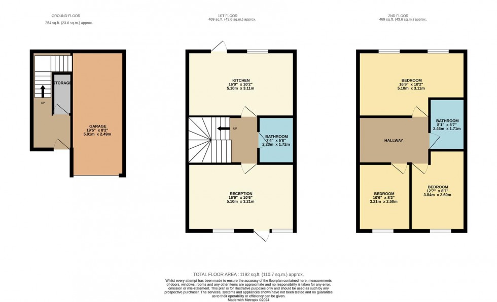 Floorplan for Margeholes, Watford