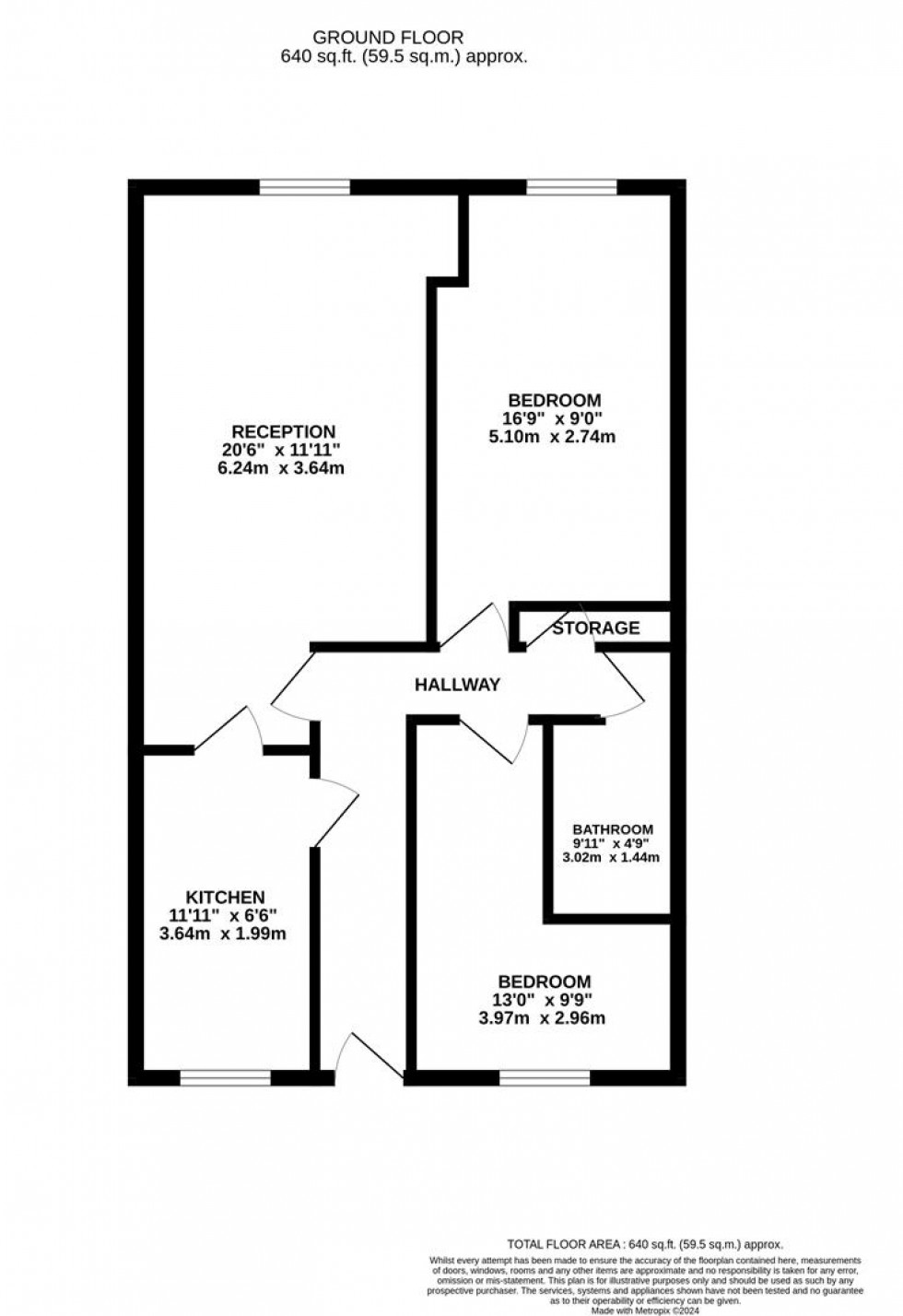 Floorplan for Burvale Court, New Lease On Completion