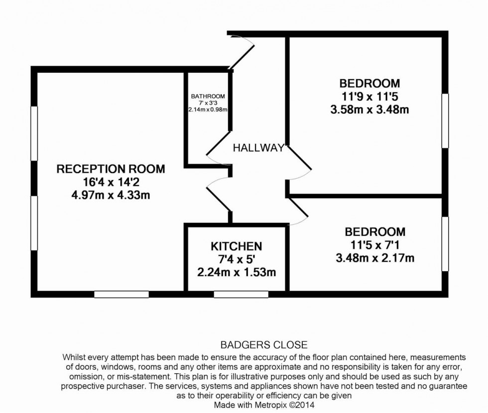 Floorplan for Badgers Court- Leavesden