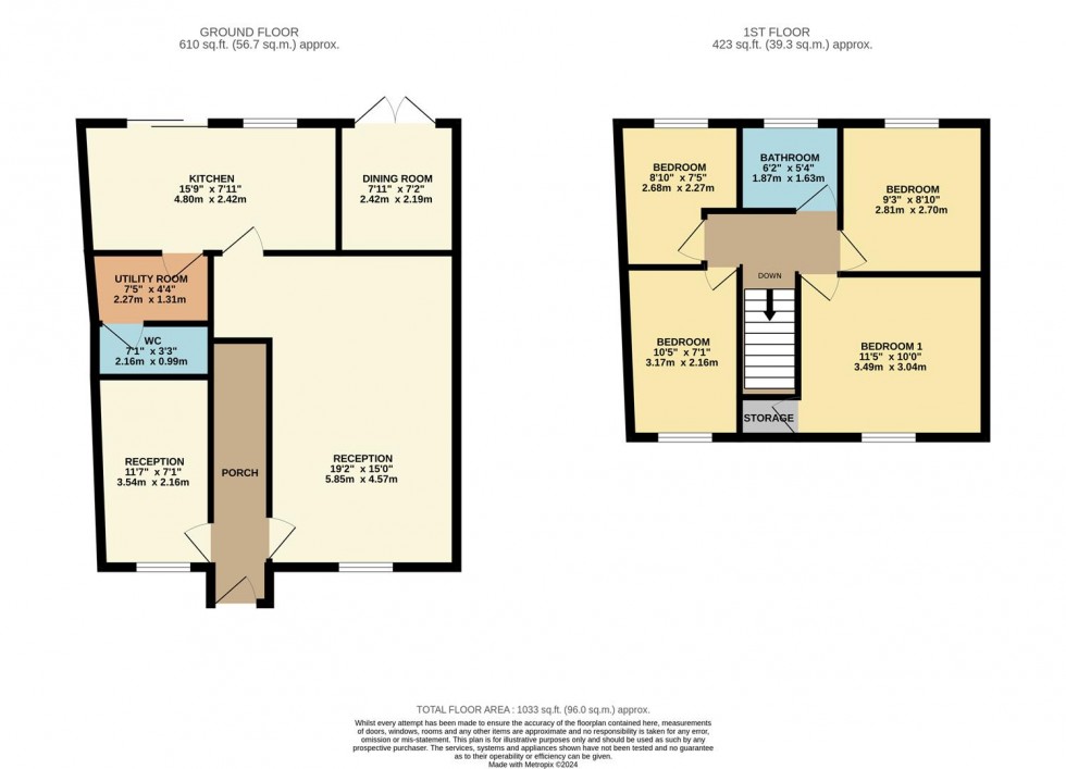 Floorplan for Curtis Road, Hemel Hempstead