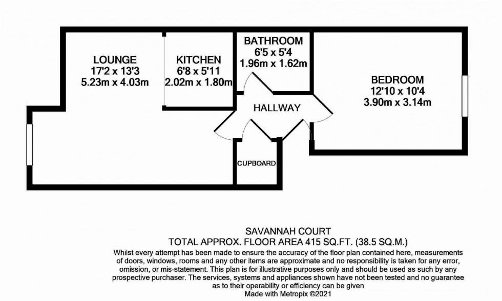 Floorplan for Savanna Court, Watford