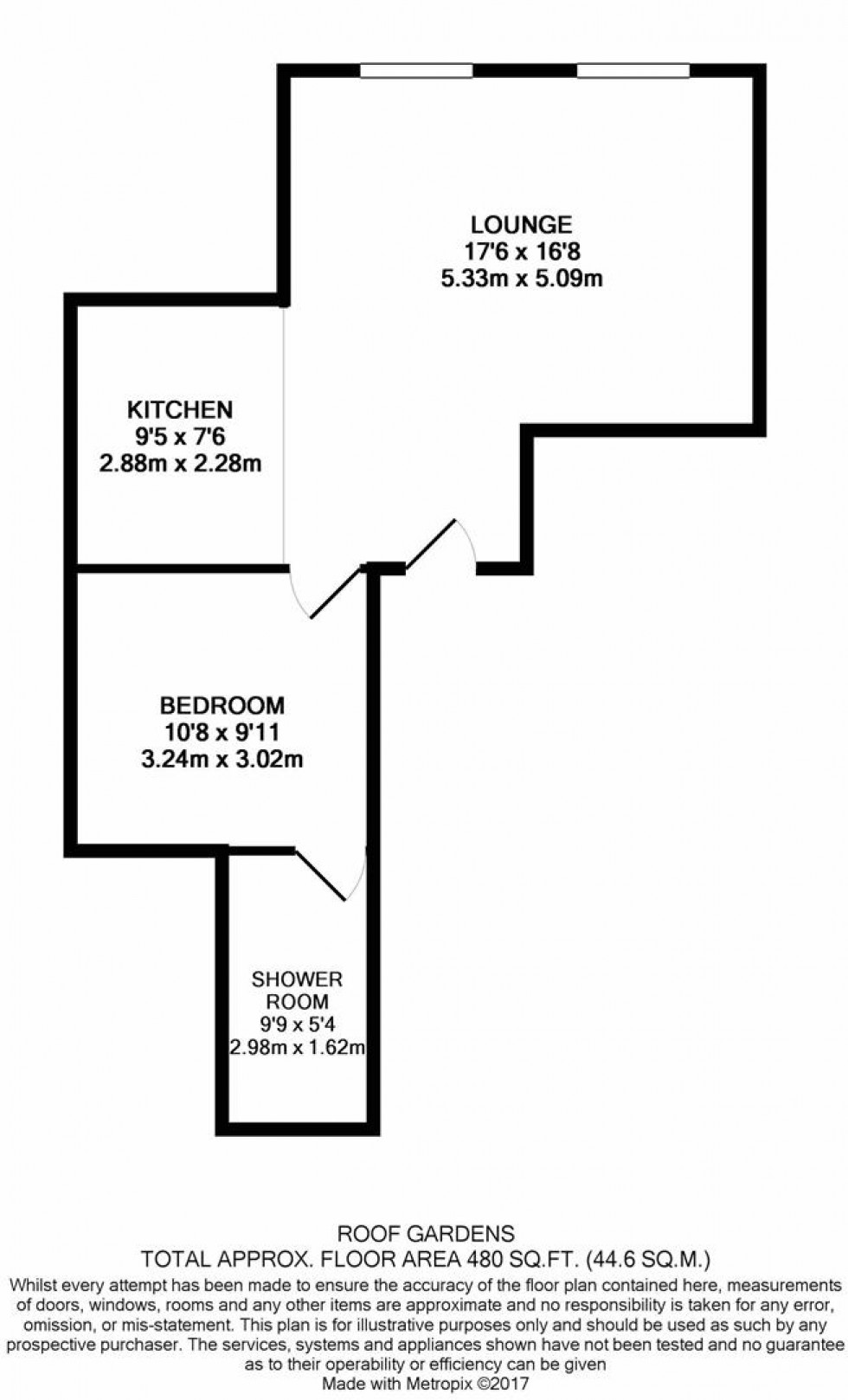 Floorplan for The Roof Gardens