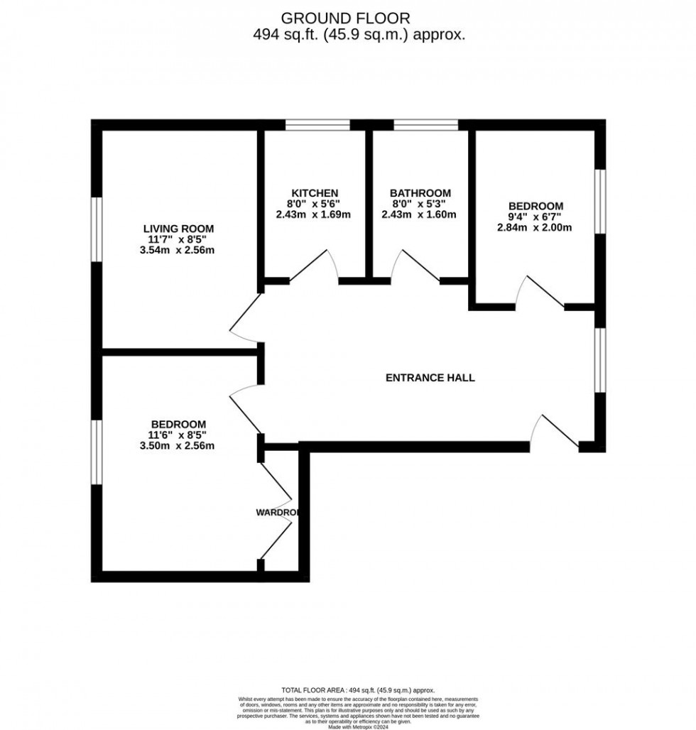 Floorplan for Romilly Drive, Watford