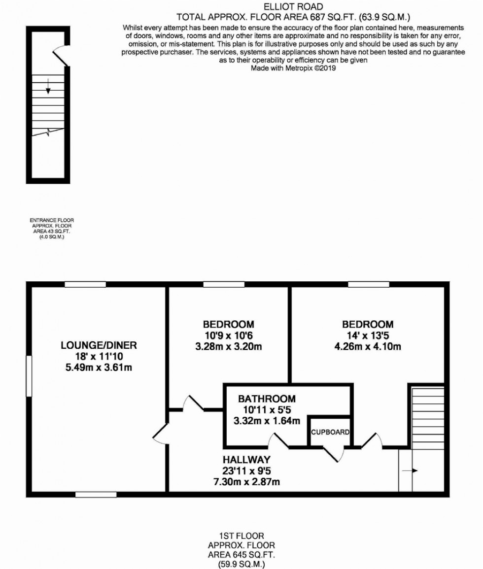 Floorplan for ELLIOT ROAD, Nascot Wood