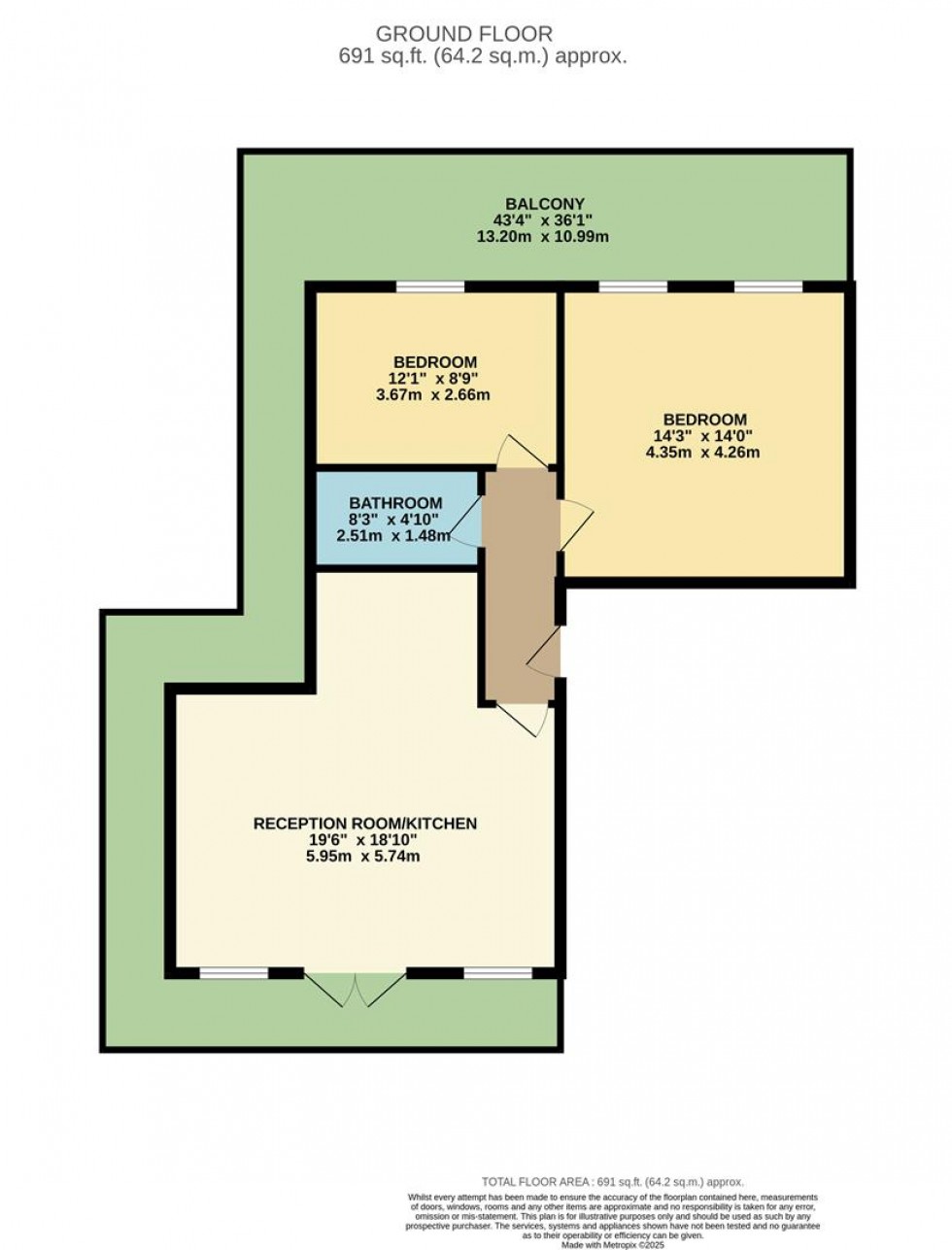 Floorplan for COURT VIEW Whippendell Road, Watford