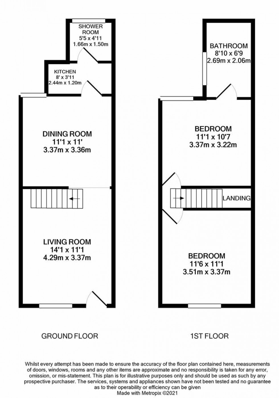 Floorplan for St Marys Road, Watford