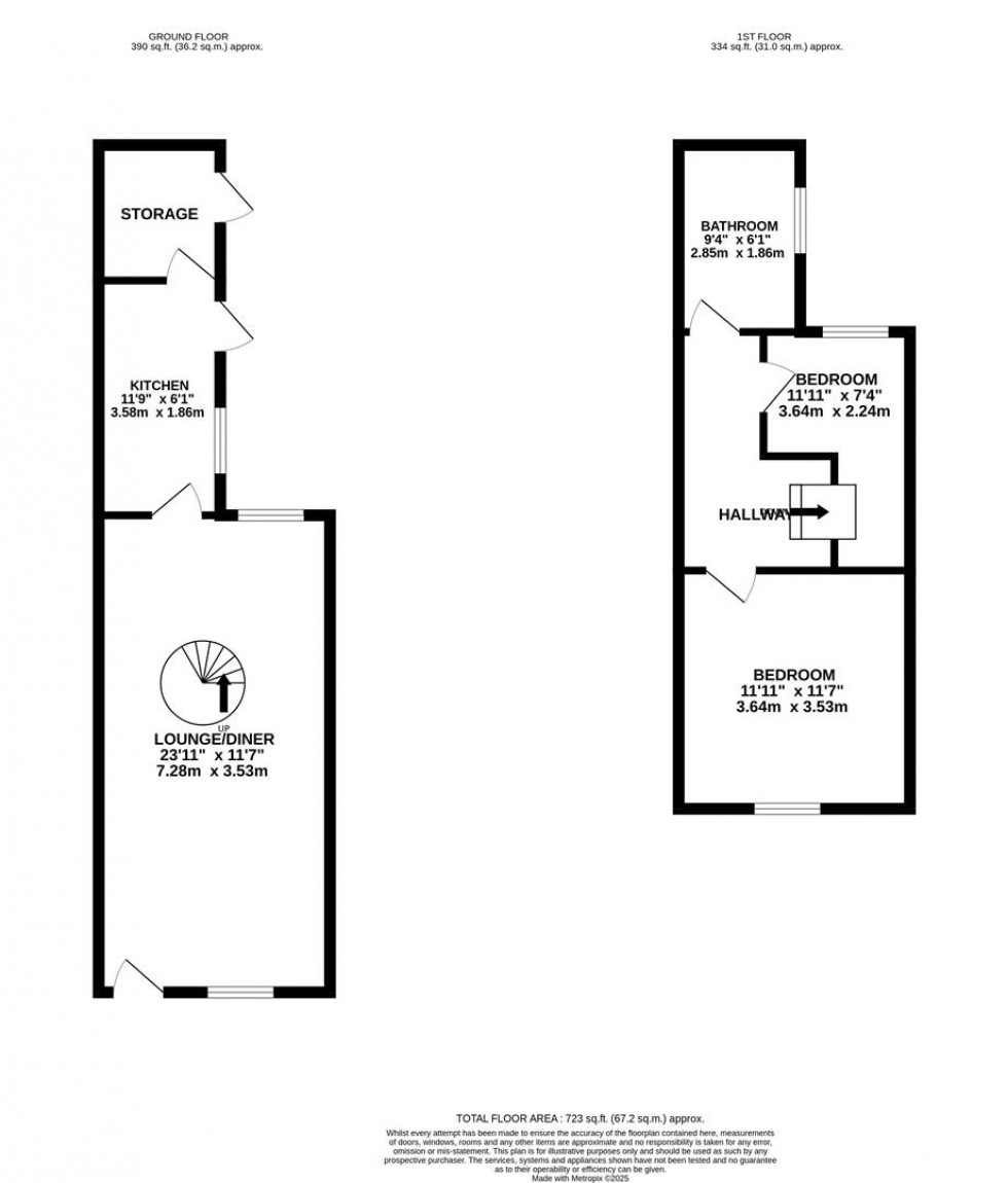 Floorplan for VILLIERS ROAD, Oxhey Village location