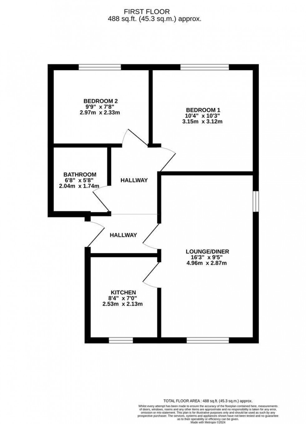 Floorplan for THANET HOUSE, Swallows Development