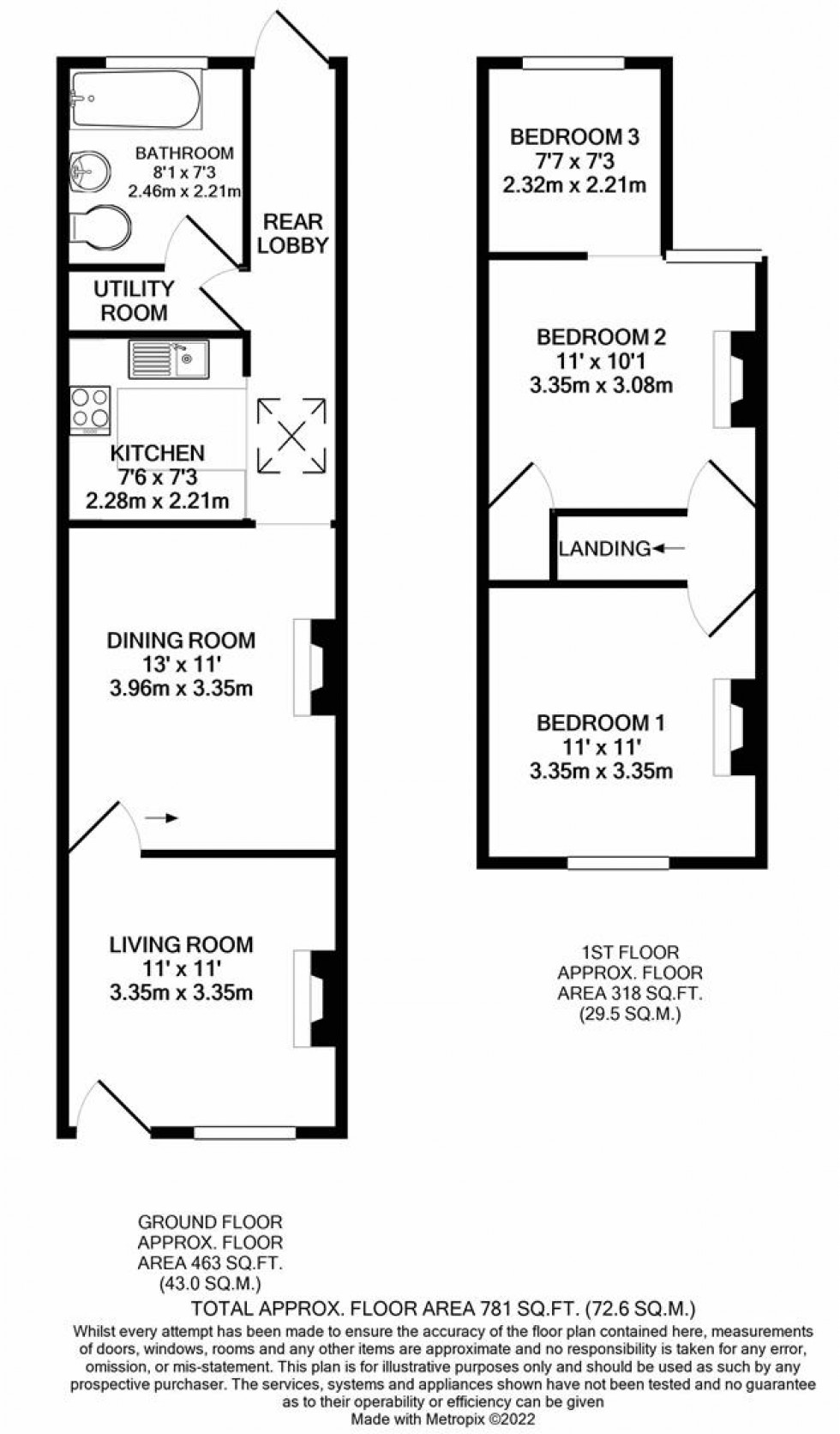 Floorplan for SOTHERON ROAD, Watford