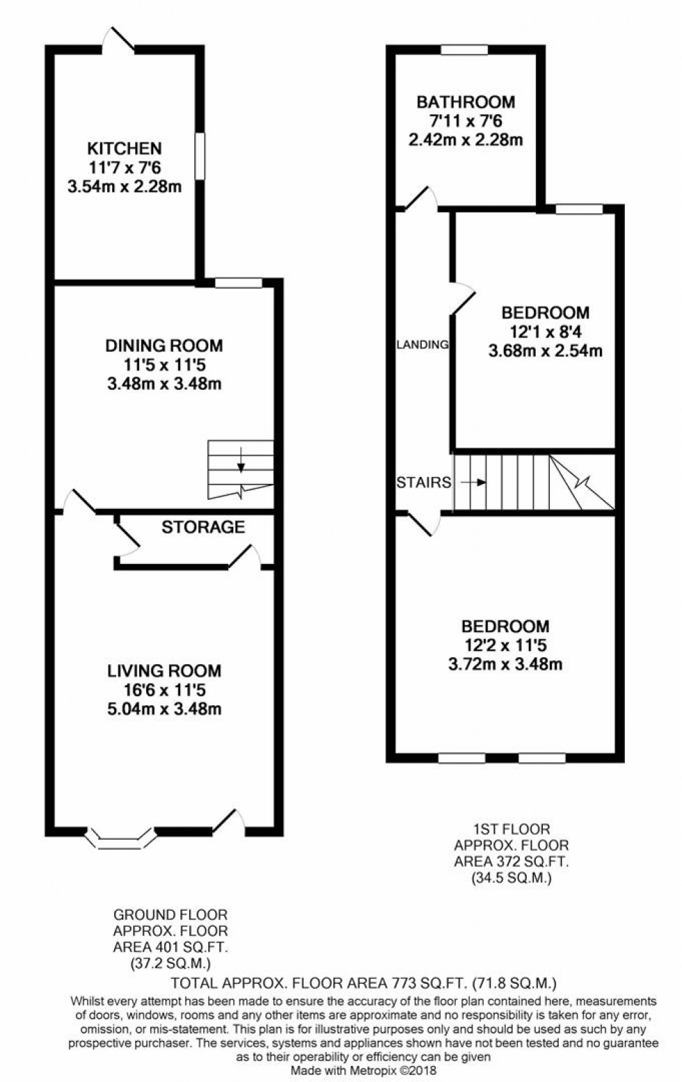 Floorplan for Holywell Road, Watford