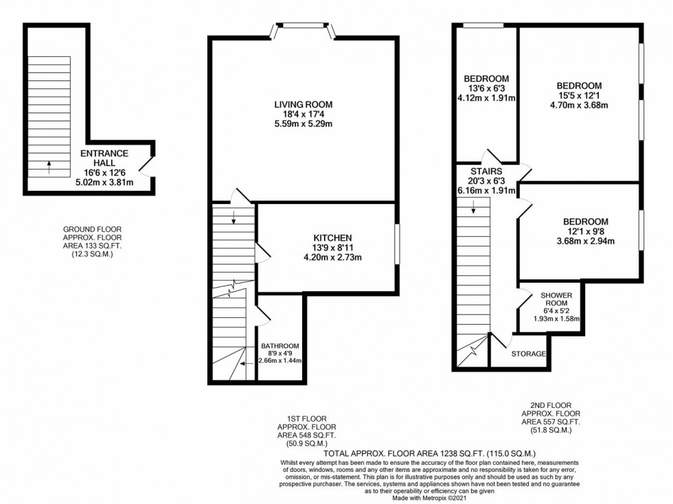 Floorplan for Whippendell Road