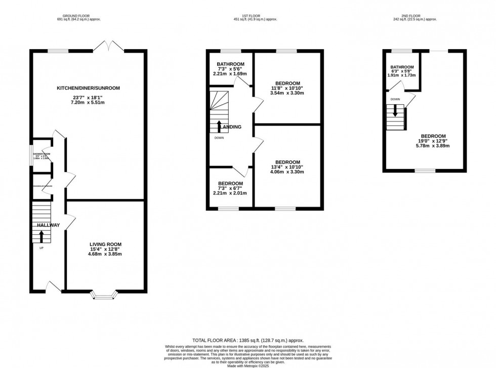 Floorplan for Tithe Close, London