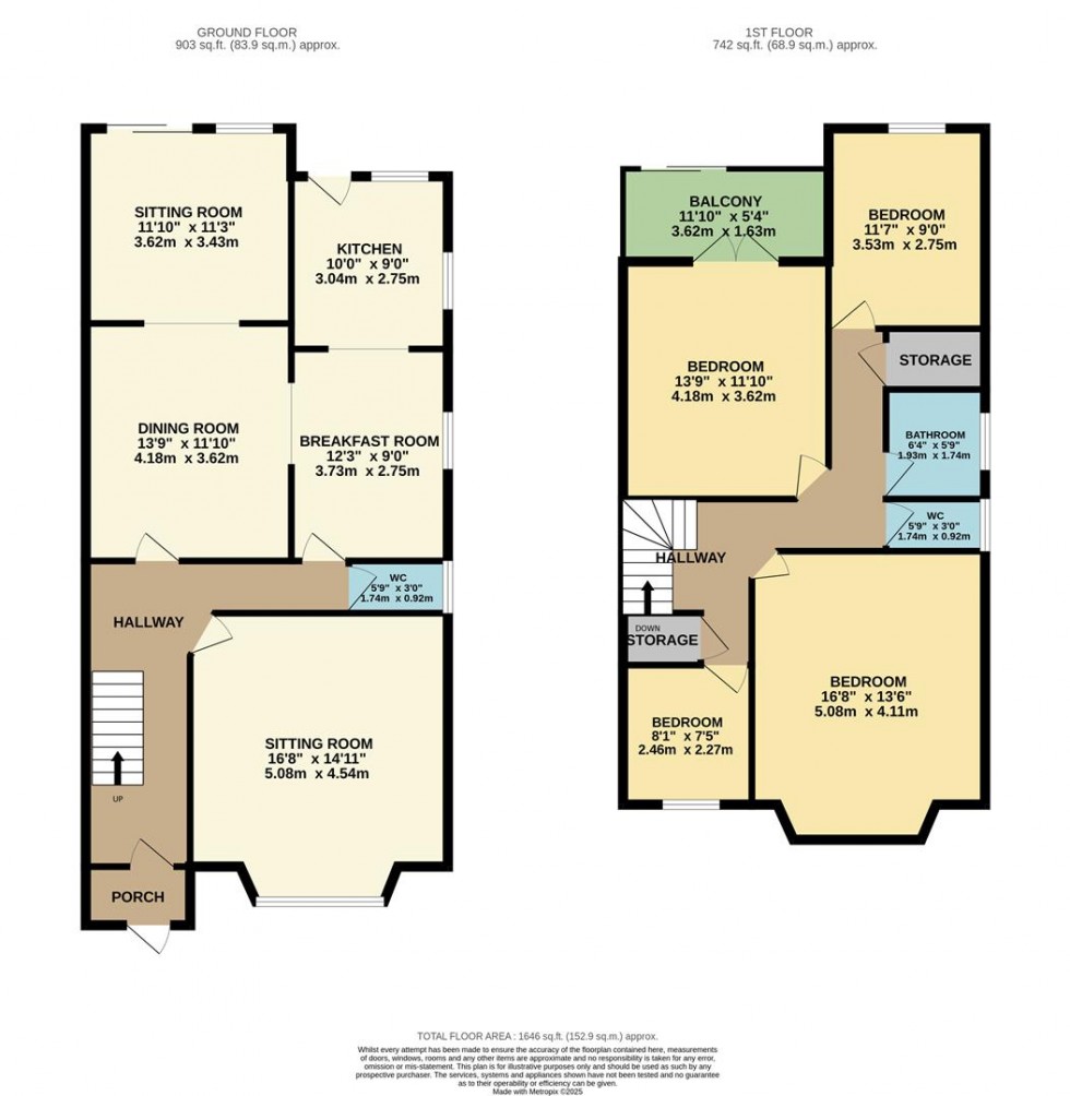 Floorplan for Rickmansworth Road, Watford