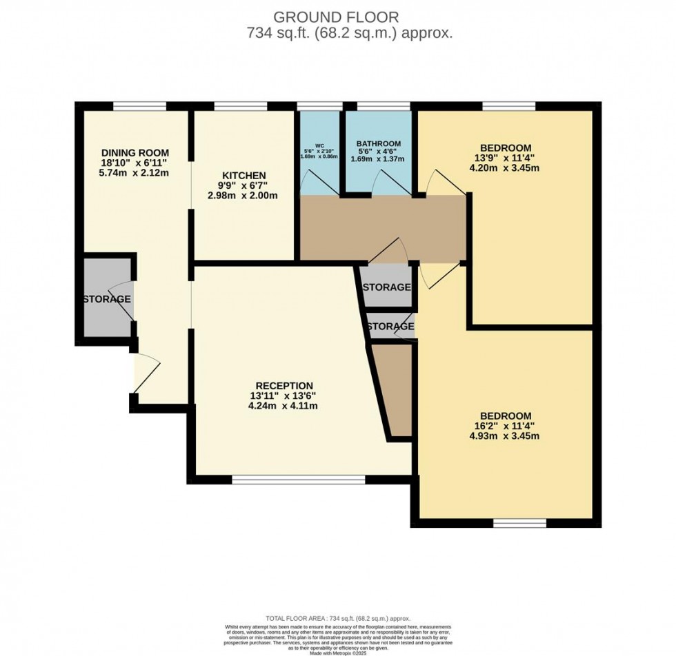 Floorplan for Grove Crescent, Croxley Green, Rickmansworth