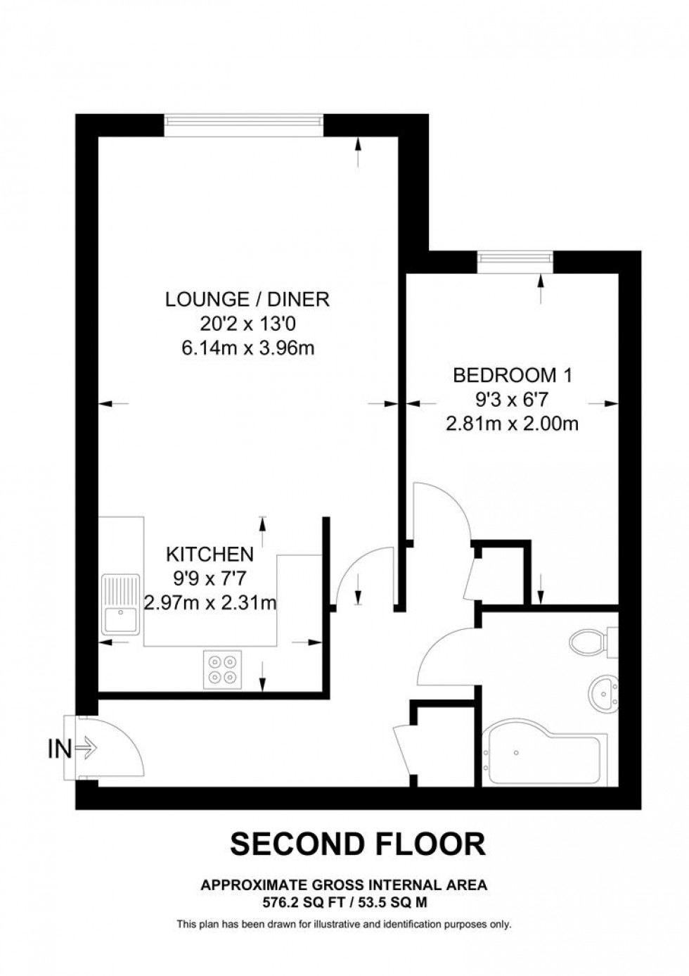 Floorplan for The Gateway, Watford