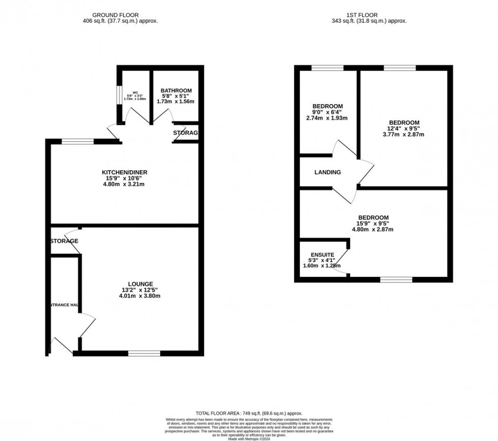 Floorplan for Rose Gardens, Watford