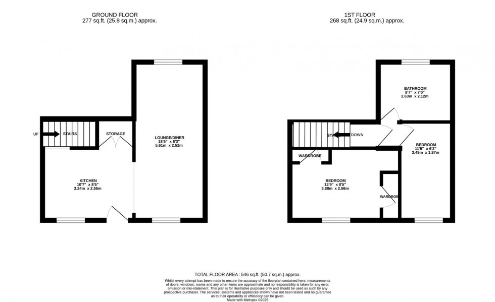 Floorplan for St. Marys Road, Watford