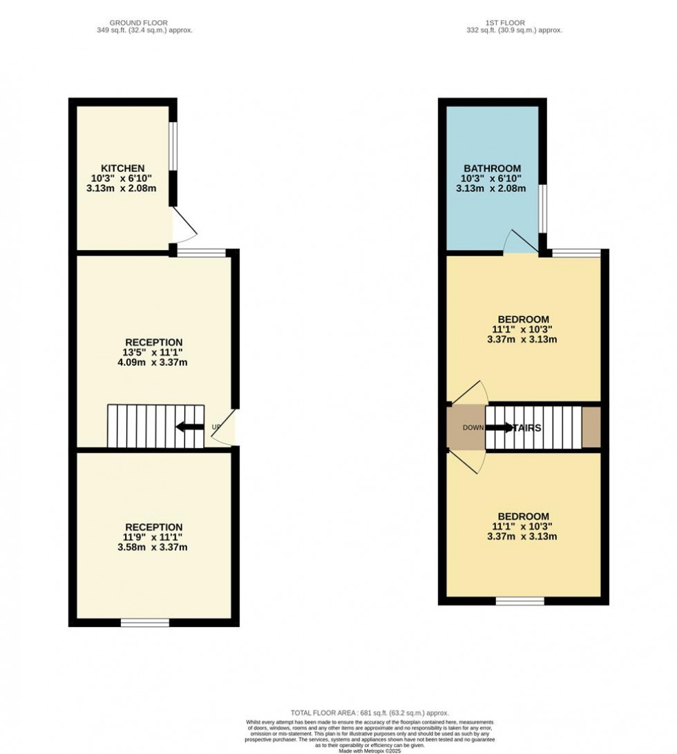 Floorplan for CHESTER ROAD, Watford
