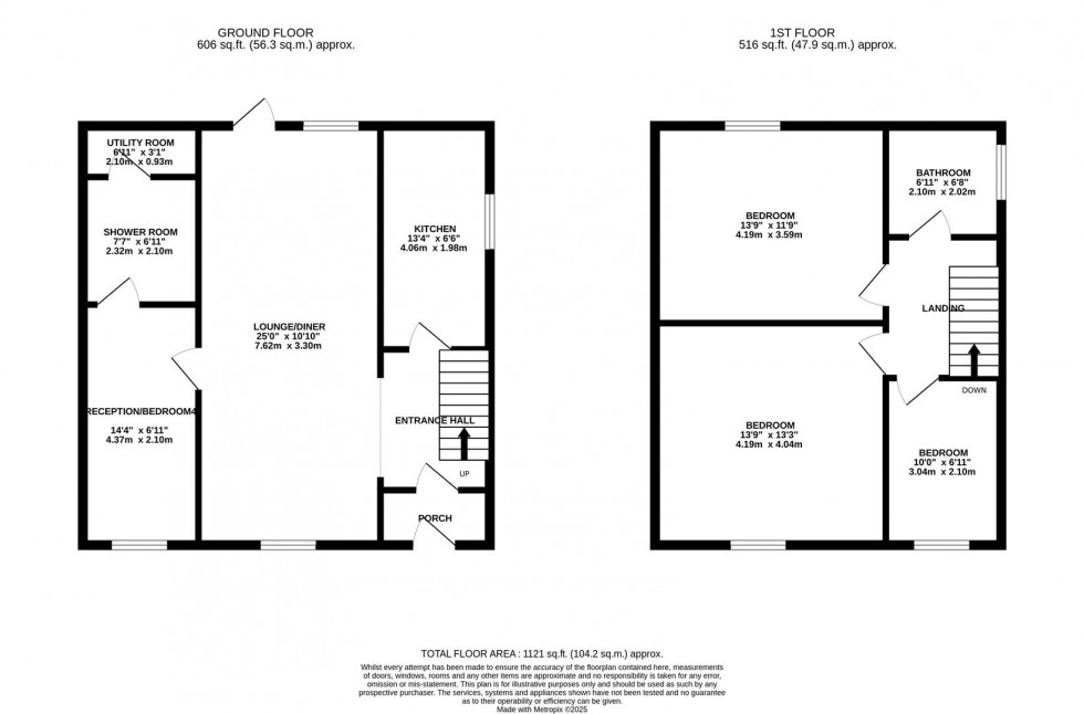 Floorplan for Grove Garden, London