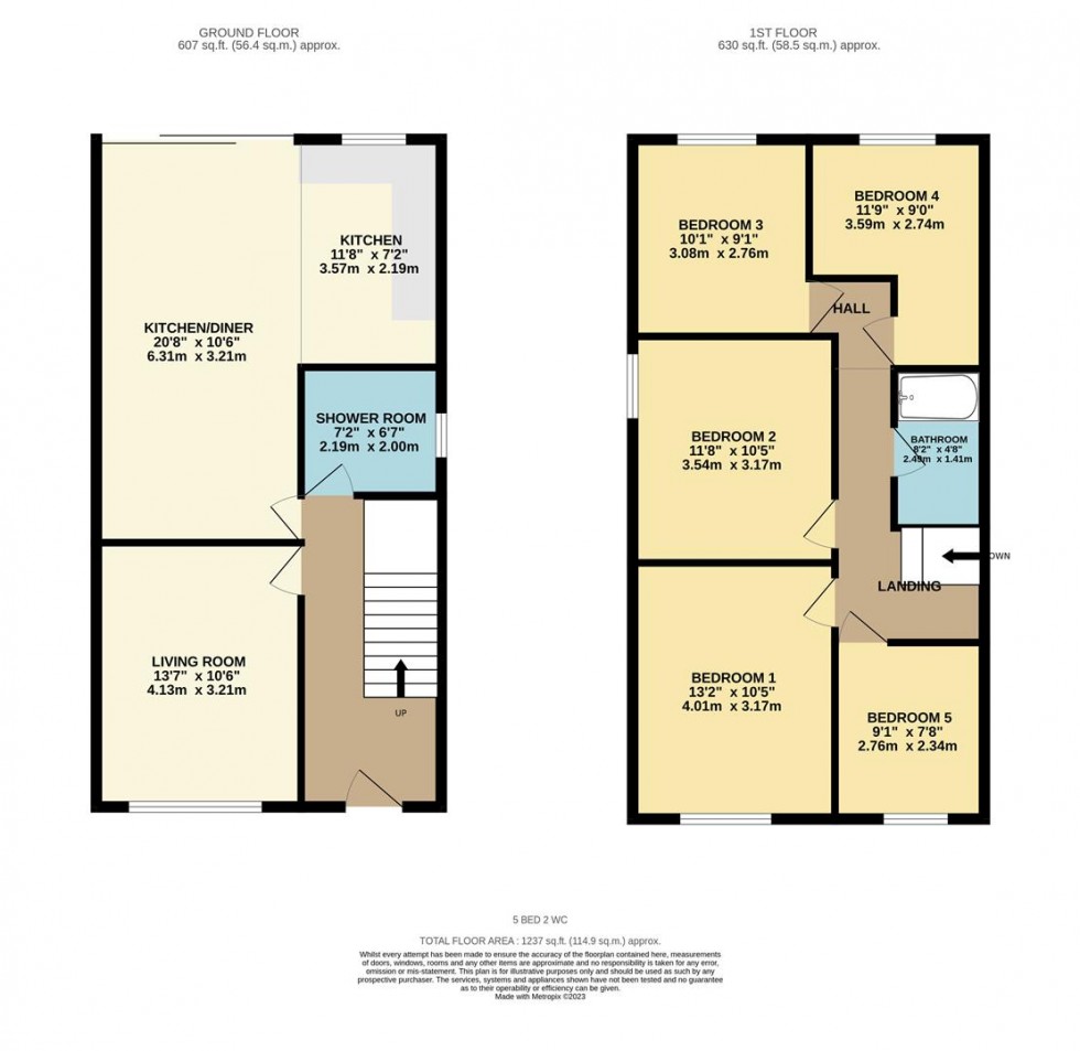 Floorplan for Fairview Drive, Watford