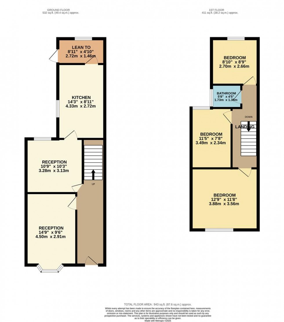 Floorplan for Belgrave Avenue, Watford