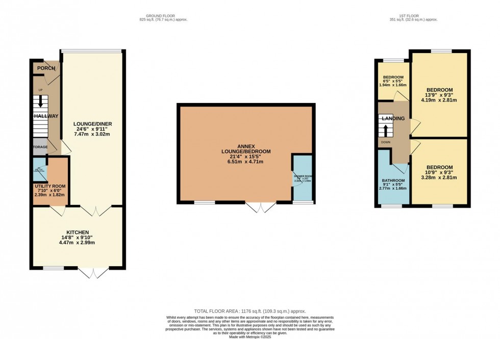 Floorplan for Barton Way, Croxley Green