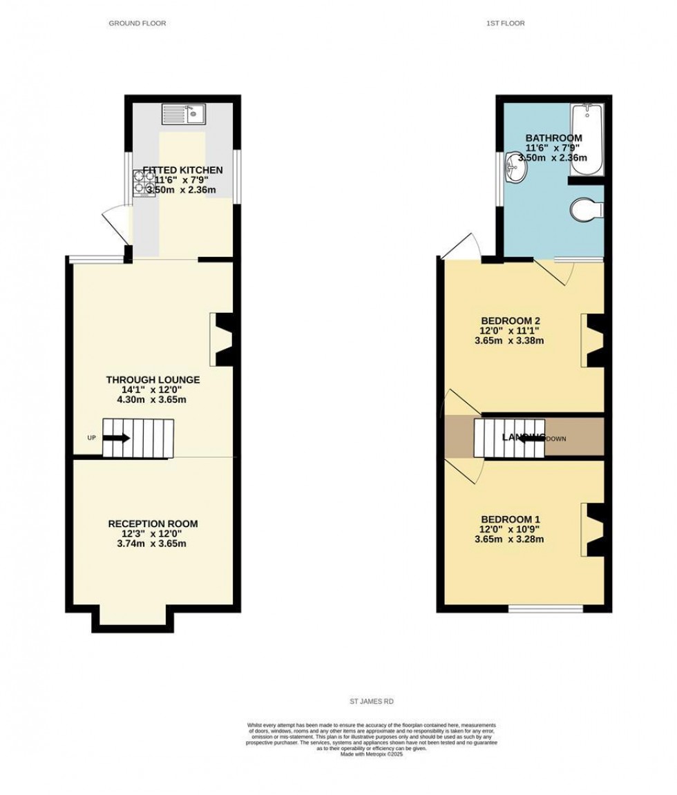 Floorplan for St. James Road, Watford