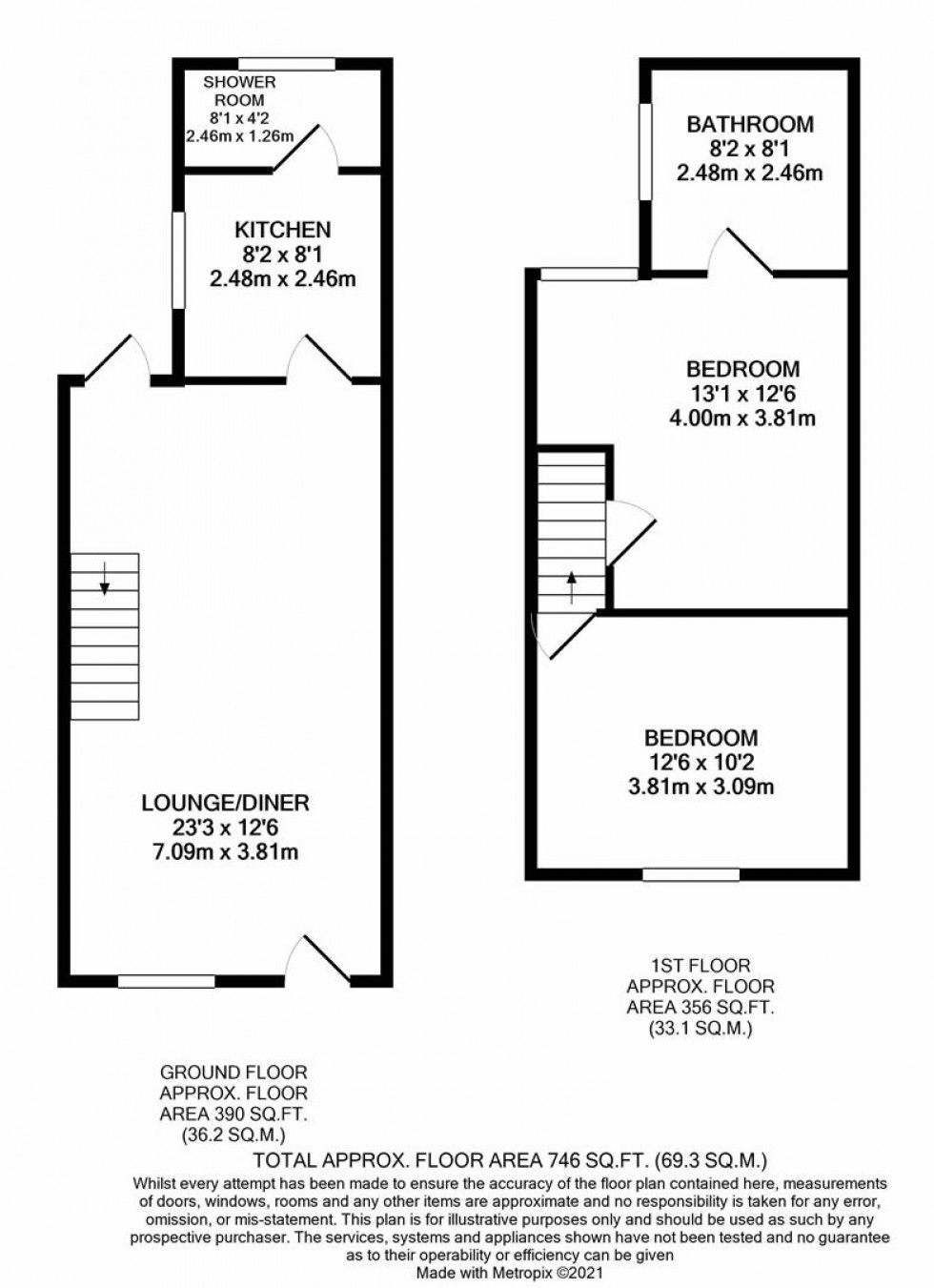Floorplan for Liverpool Road, Watford