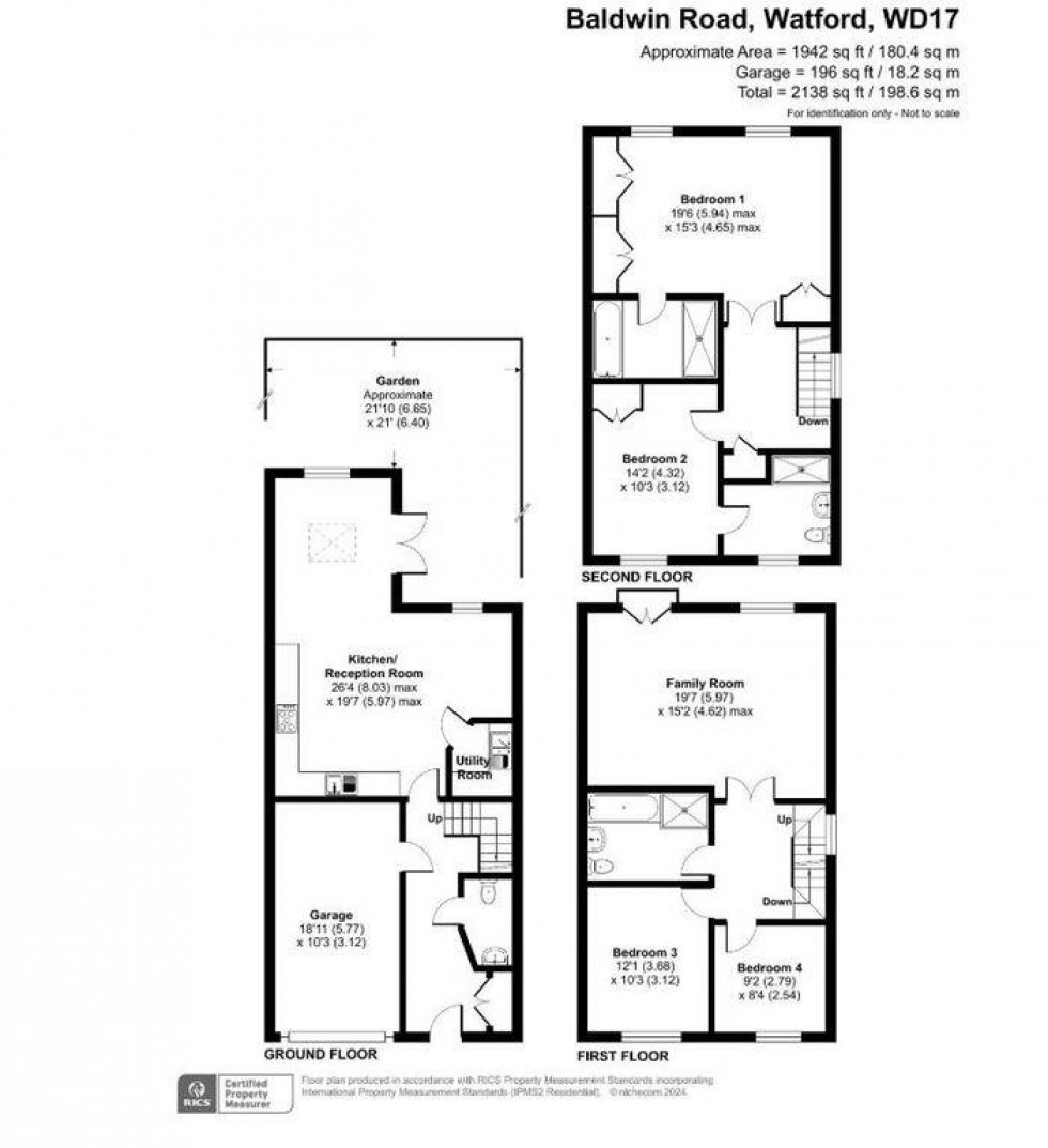 Floorplan for Baldwin Road, Watford