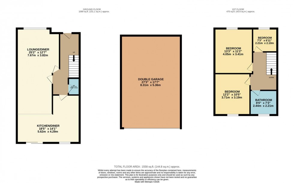 Floorplan for Leander Gardens, Watford