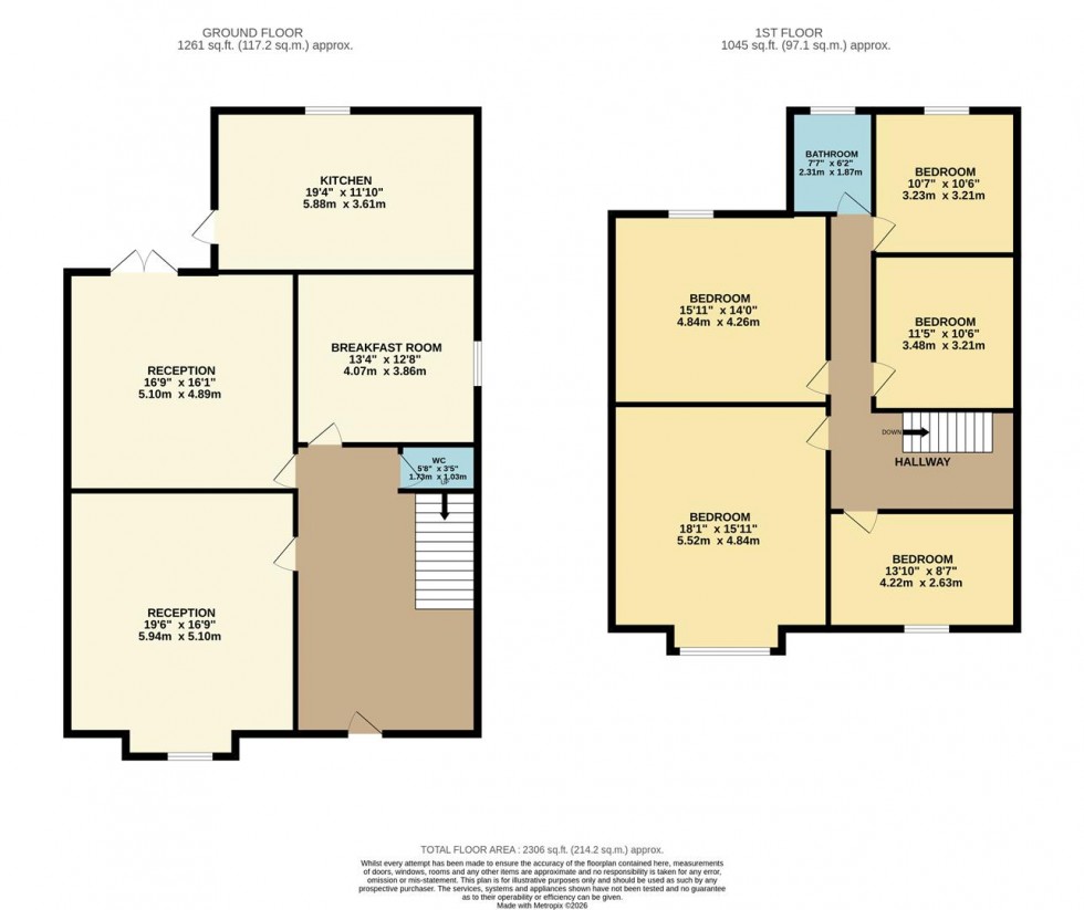 Floorplan for Wiggenhall Road, Watford
