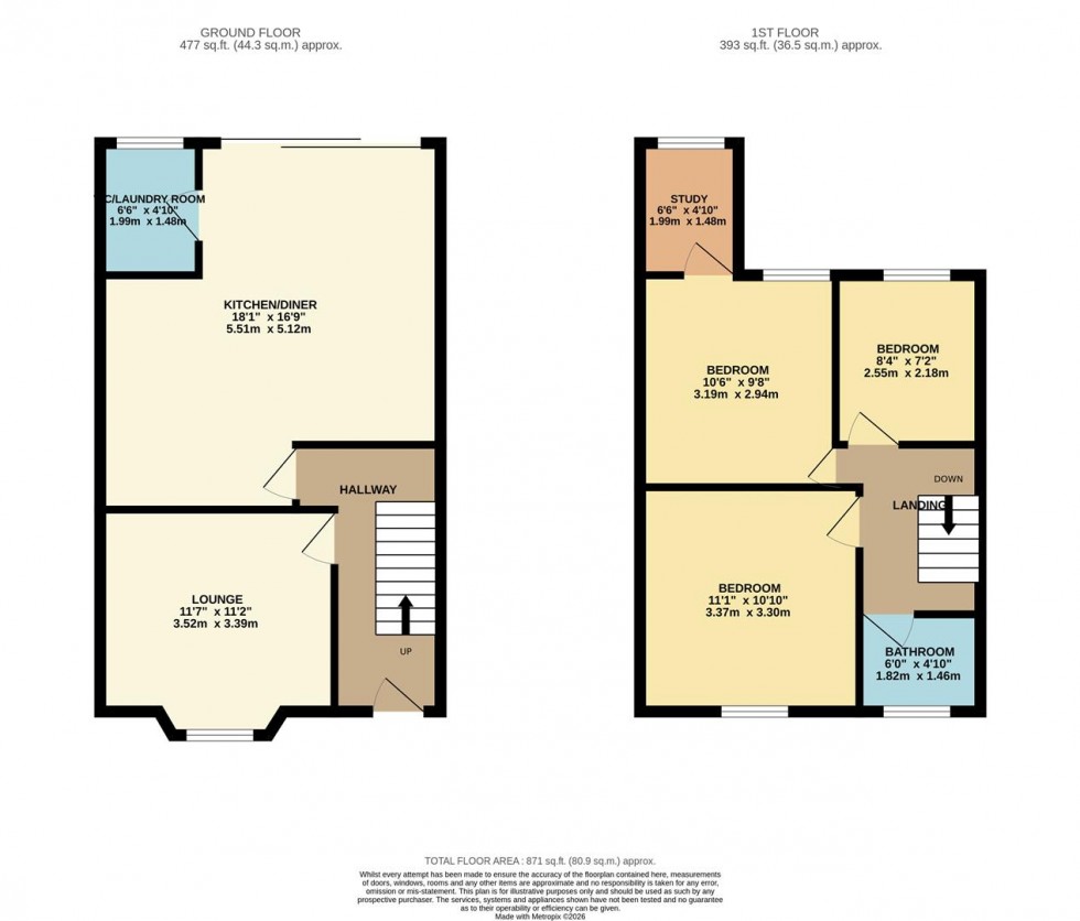 Floorplan for Osborne Road, Watford