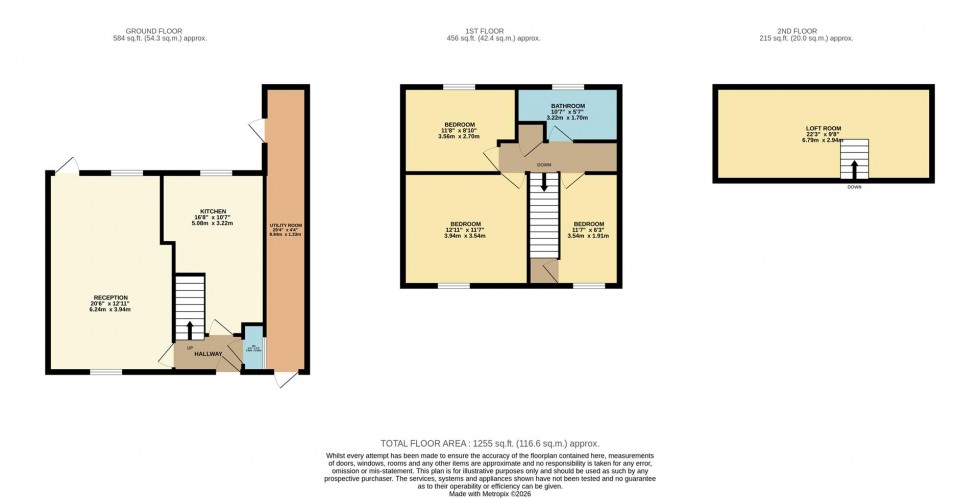 Floorplan for Tibbs Hill Road, Abbots Langley