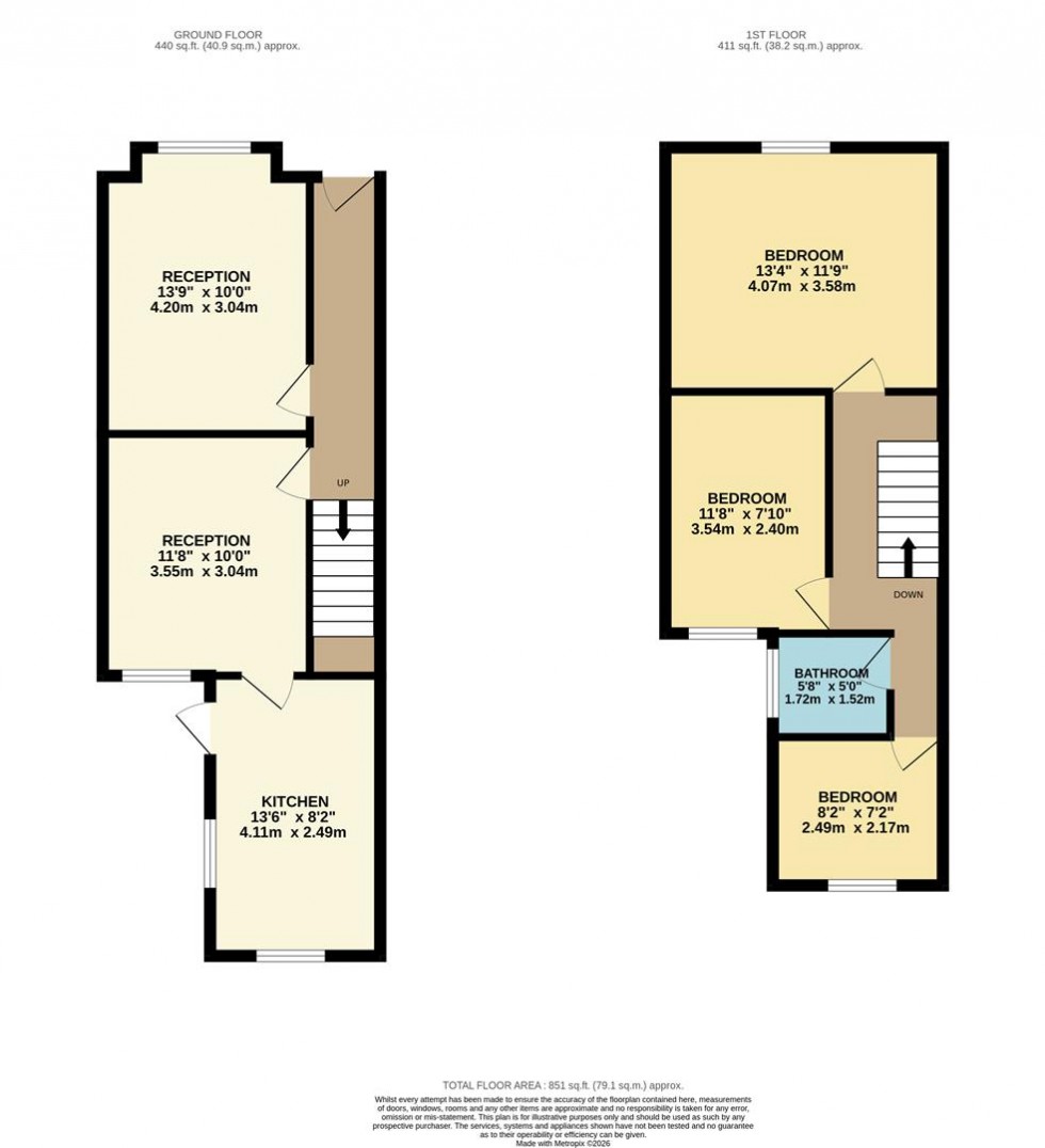 Floorplan for WHIPPENDELL ROAD, Watford