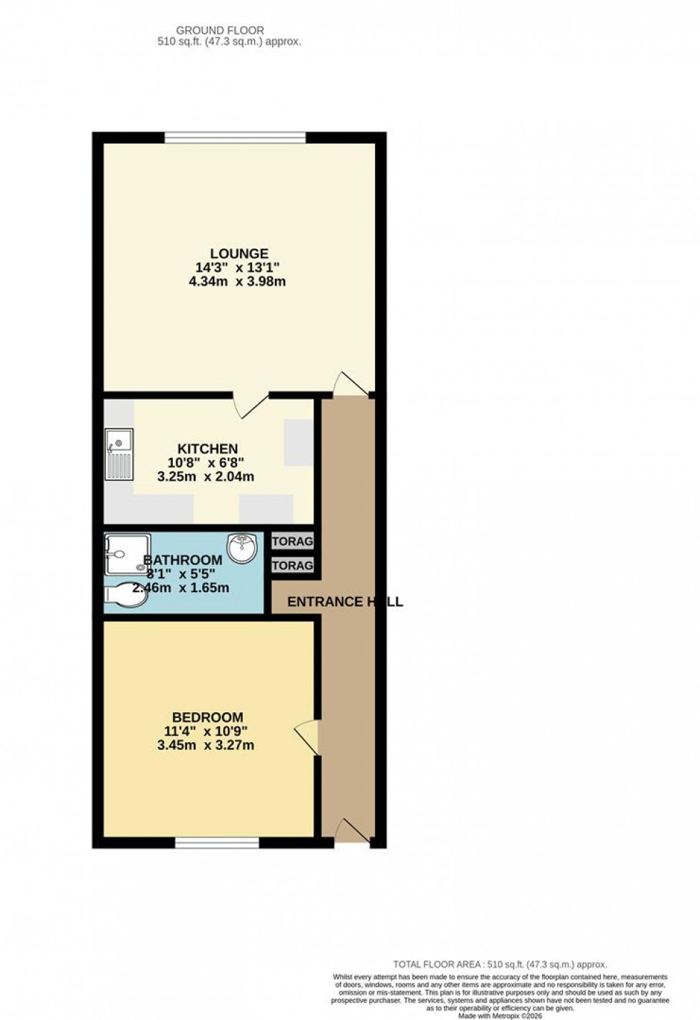 Floorplan for The Grange, Abbots Langley