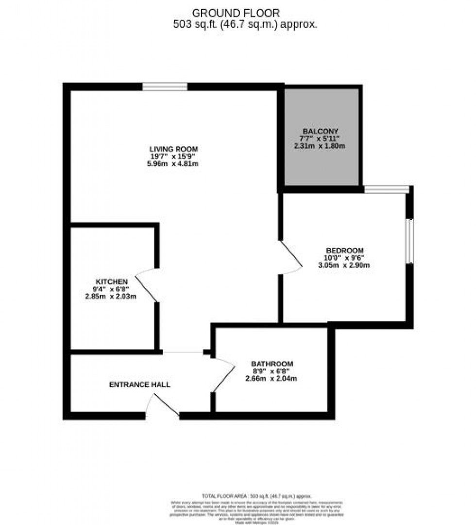 Floorplan for Essex Road, Watford