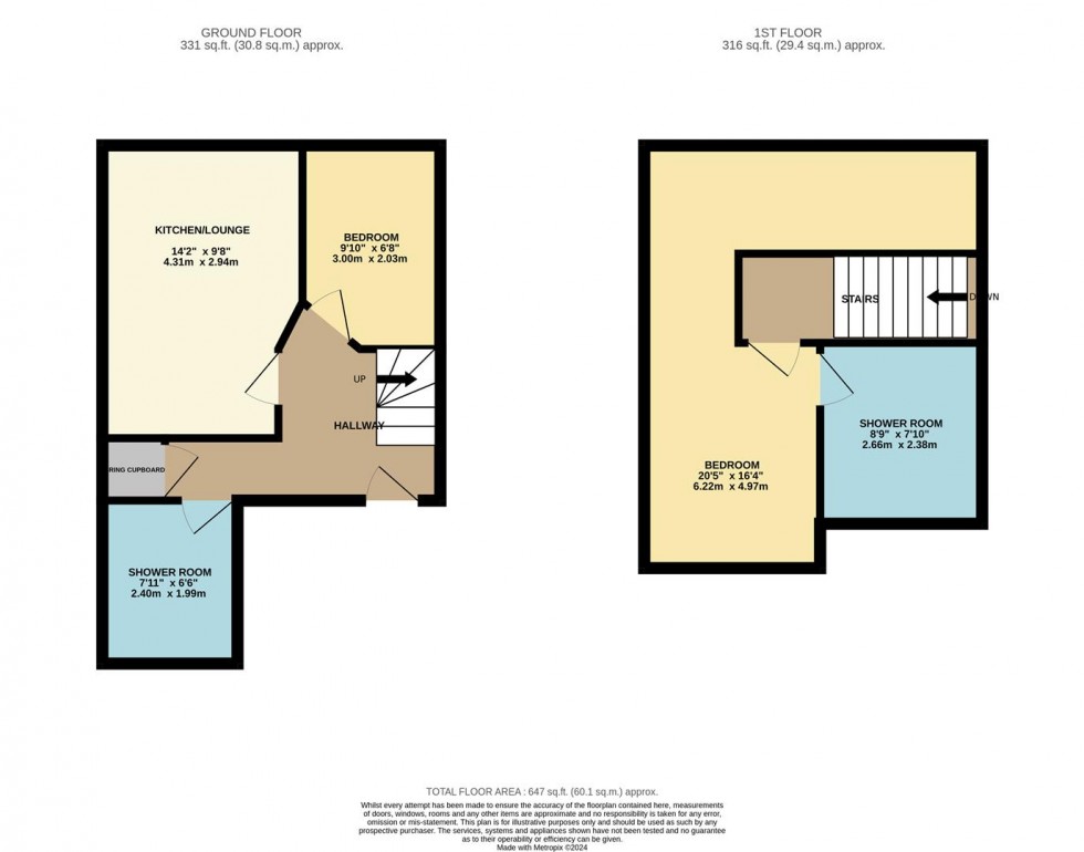 Floorplan for Market Street, Watford
