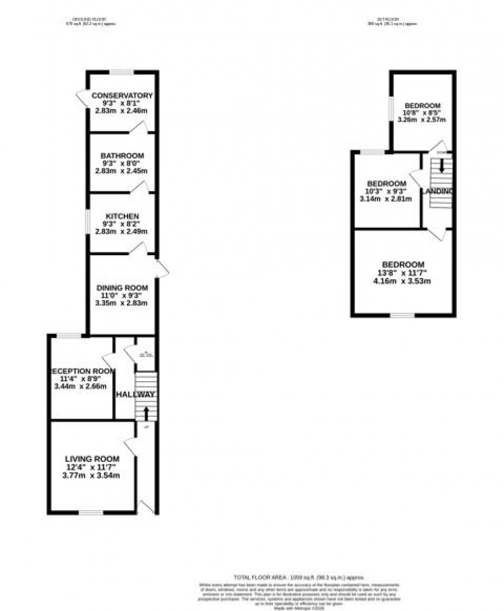 Floorplan for Denmark Street, Watford